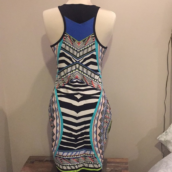 Express tribal animal print colorful dress - Picture 4 of 10